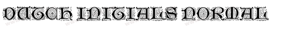 Dutch Initials Normal字体转换